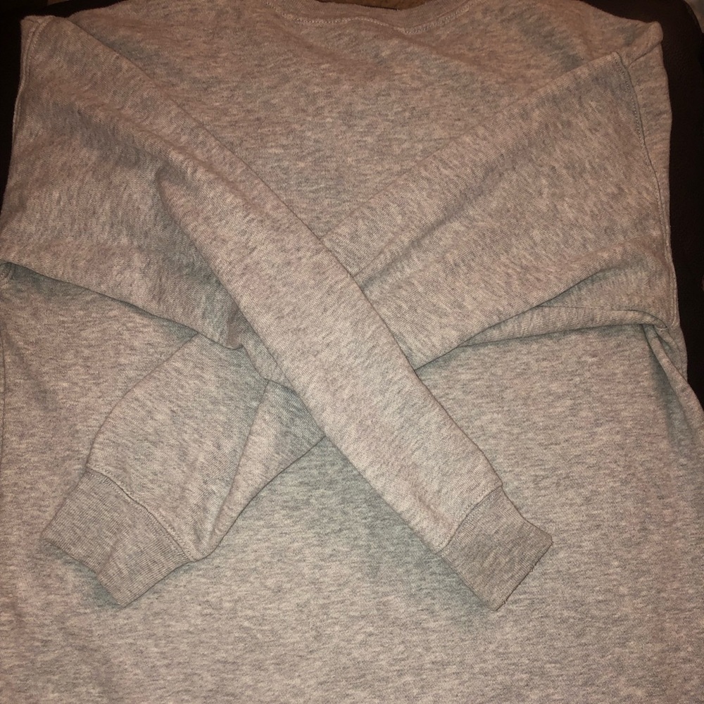 BARELY WORN Gray Crew Sweatshirt from Aerie